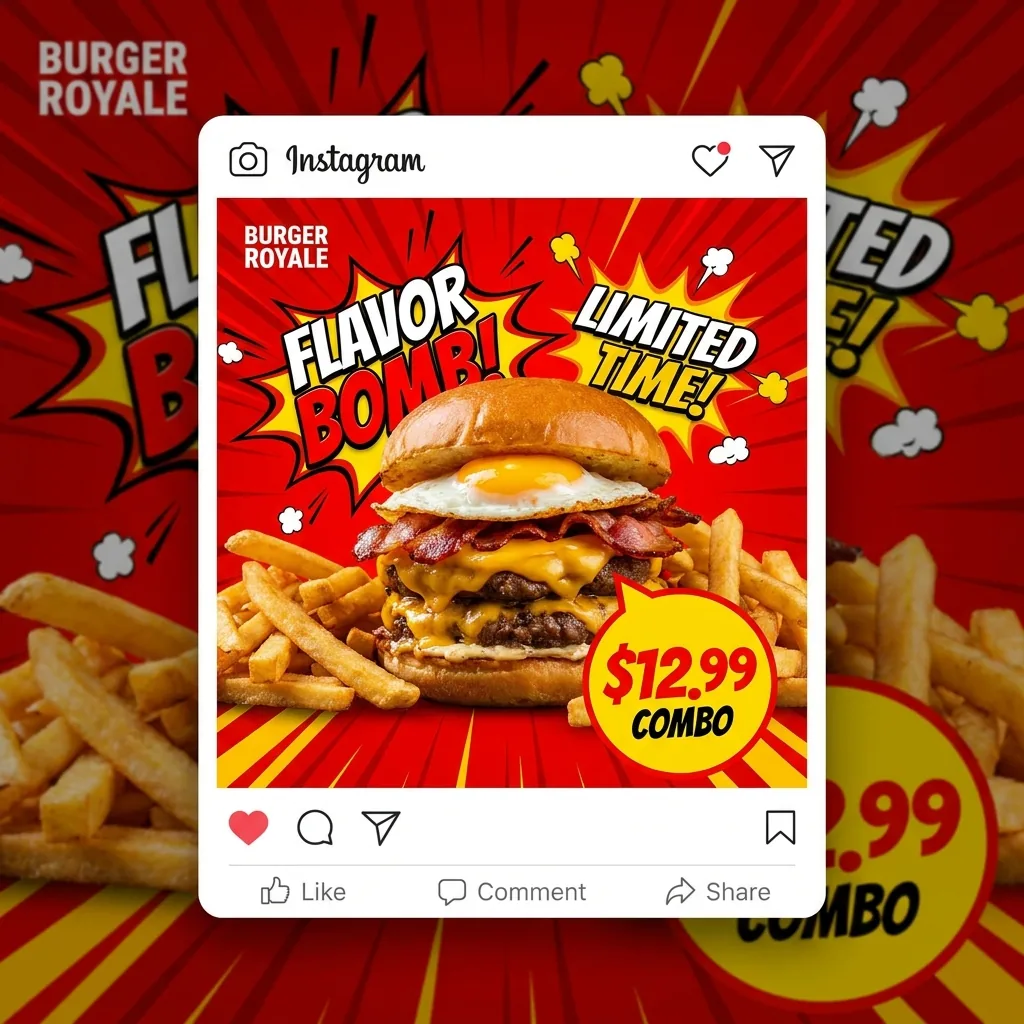 Post de hamburguesas
